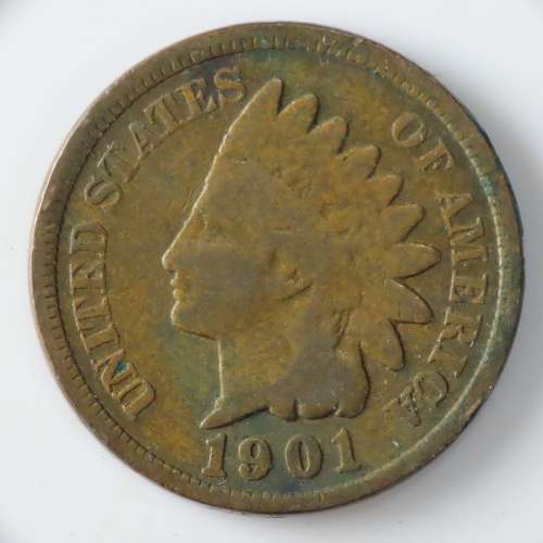 USA , 1901 Indian Head Cent, Indian Head Penny
