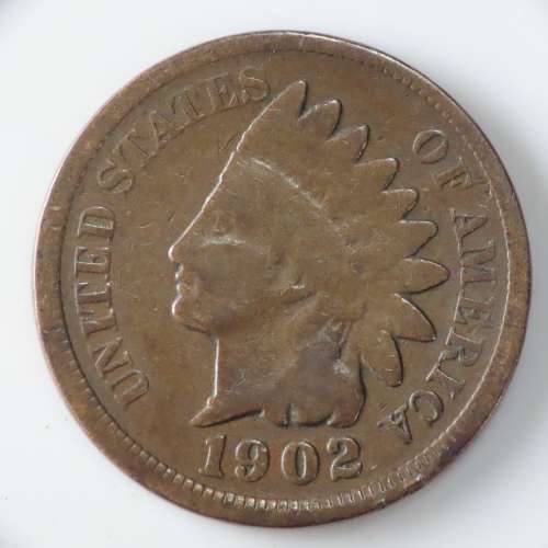 USA , 1902 Indian Head Cent, Indian Head Penny