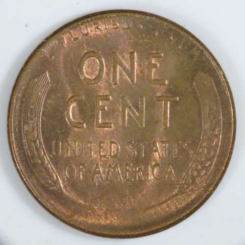 USA , 1949 D Lincoln Cent, BU Wheat Penny , Denver Mint, Uncirculated Gem Red