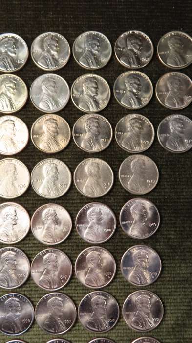 Complete Lincoln Memorial Cent PDS Set 1959 to 2022, 144 Coins including 1960 1982 and 2009Varieties
