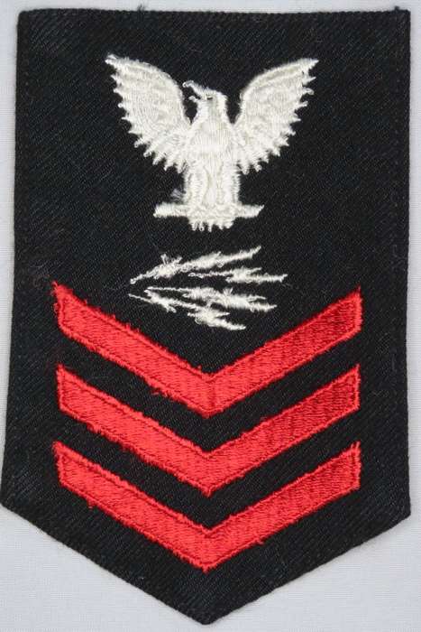 United States Navy Petty Officer 1st Class Rank Insignia Patch E6, Information Systems Technician