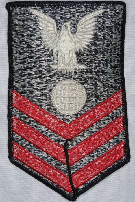 United States Navy Petty Officer 1st Class Rank Insignia Patch E6, Electrician`s Mate