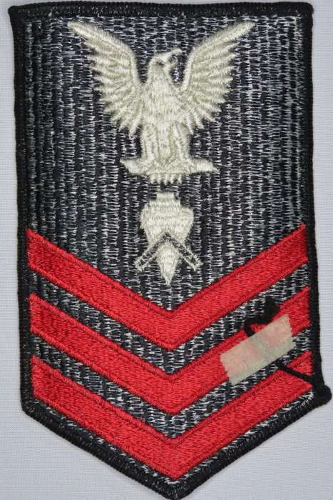 United States Navy Petty Officer 1st Class Rank Insignia Patch E6, Builder