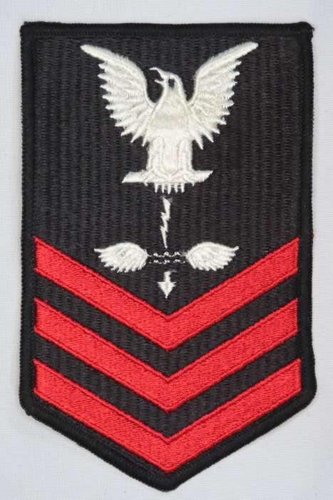 United States Navy Petty Officer 1st Class Rank Insignia Patch E6, Aviation Antisubmarine Warfare
