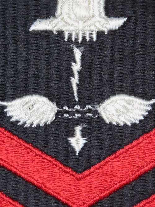 United States Navy Petty Officer 1st Class Rank Insignia Patch E6, Aviation Antisubmarine Warfare