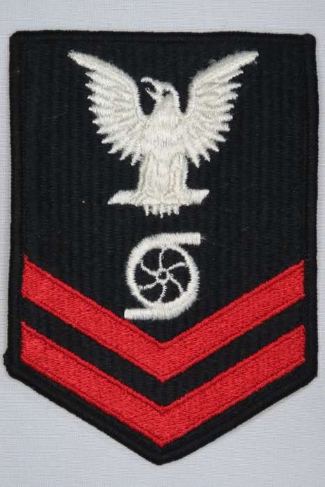 United States Navy Petty Officer 2nd Class Rank Insignia Patch E5, Gas Turbine System Technician