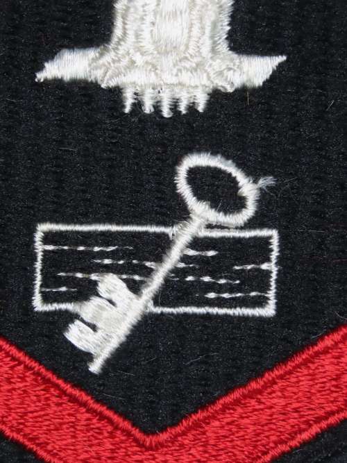 United States Navy Petty Officer 3rd Class Rank Insignia Patch E4, Disbursing Clerk