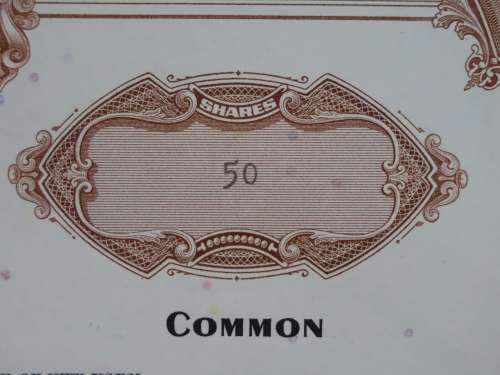 Erie Lackawanna Railroad Company, Stock Certificate, 1966, 50 Shares