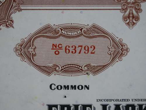 Erie Lackawanna Railroad Company, Stock Certificate, 1966, 75 Shares