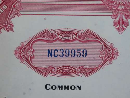 Set of Two Erie Lackawanna Railroad Company, Stock Certificates, 1962 to 1966