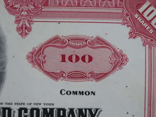 Erie Lackawanna Railroad Company, Stock Certificate, 1966 , 100 Shares