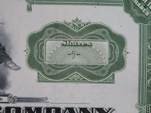 The Grand Union Company, Stock Certificate, 1957 , 5 Shares