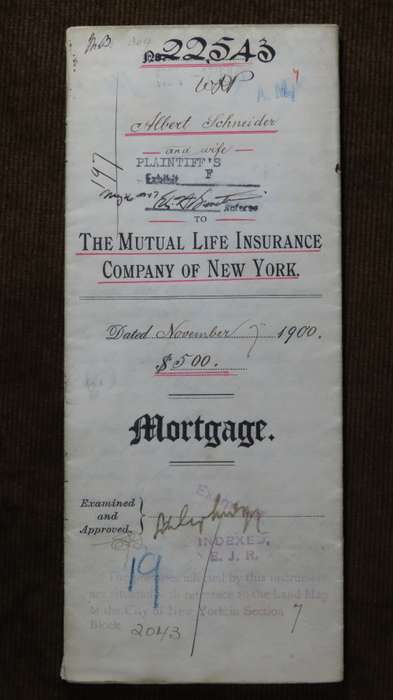 1900 Mortgage Indenture with Seal, Hand Written, New York City