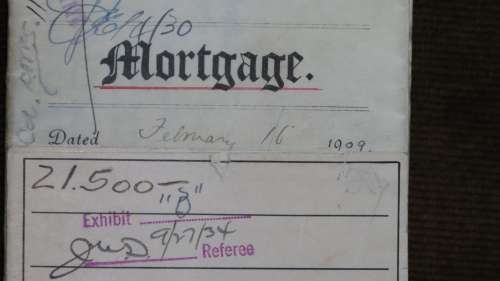 1909 Mortgage Indenture with Seal, Hand Written, New York City