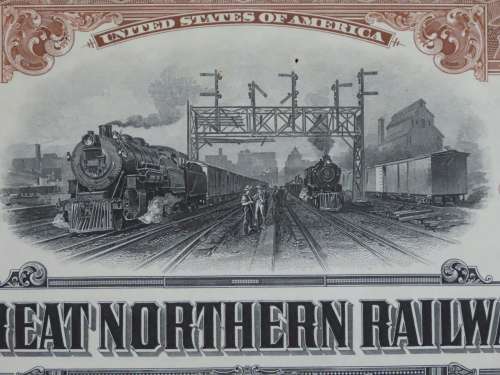 1926 Great Northern Railway Company, $1000 Gold Bond Certificate 3277
