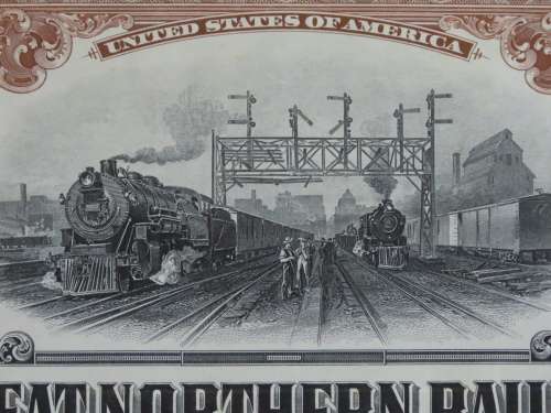 1926 Great Northern Railway Company, $1000 Gold Bond Certificate 8058
