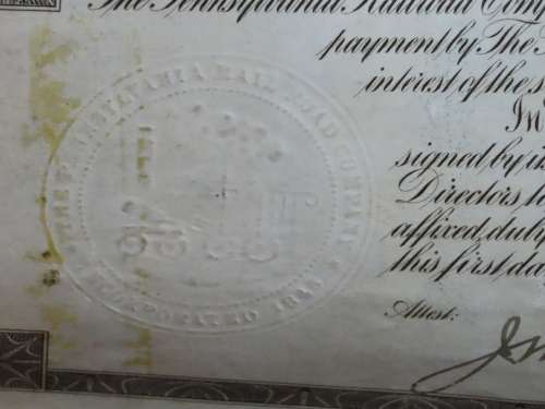 1925 Pittsburgh Cincinati Chicago and St Louis Railroad Company, $1000 Gold Bond Certificate 17223
