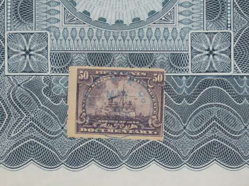 1902 The Michigan Central Railroad Company, $1000 Gold Bond Certificate 8079