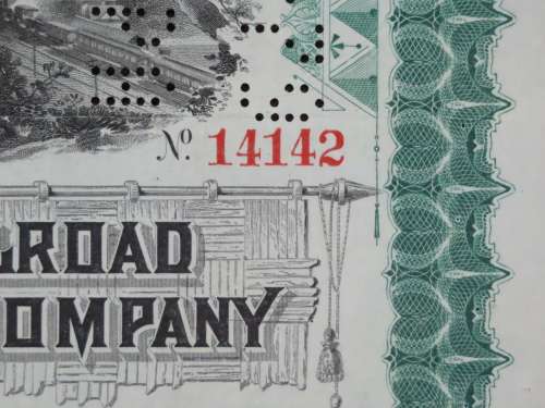 1885 West Shore Railroad Company, $1000 Bond Certificate 14142