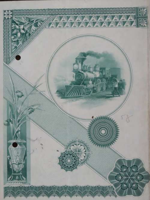 1885 West Shore Railroad Company, $1000 Bond Certificate 36553