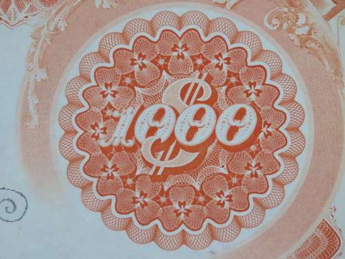 1927 West Shore Railroad Company, $1000 Bond Certificate M48627