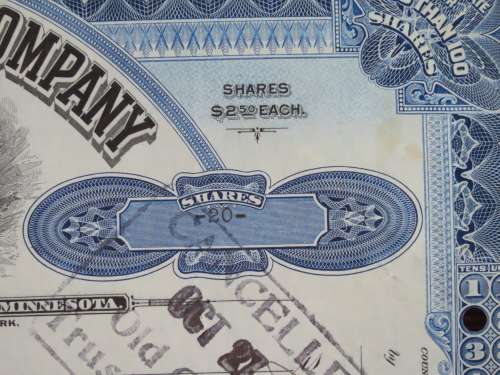 1932 North Butte Mining Company, Stock Certificate, 20 Shares , F13554