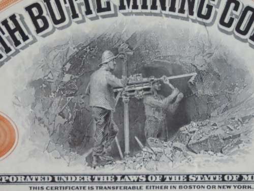1926 North Butte Mining Company, Stock Certificate, 100 Shares , BH1674
