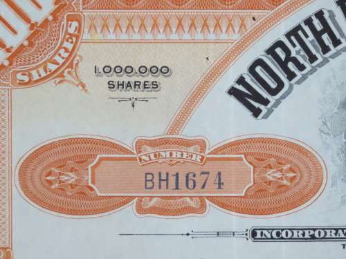 1926 North Butte Mining Company, Stock Certificate, 100 Shares , BH1674