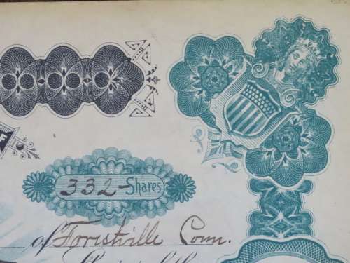 1901 Plume And Atwood Manufacturing Company, Stock Certificate, 332 Shares , 223