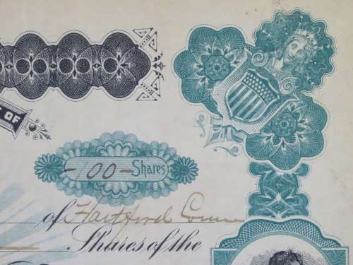 1901 Plume And Atwood Manufacturing Company, Stock Certificate, 100 Shares , 225