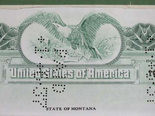 1919 City of Great Falls - South Side Sewer Bond, $1000 Bond, 193