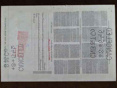 1946 Bond Stores Incorporated, Stock Certificate, 100 Shares, C21626