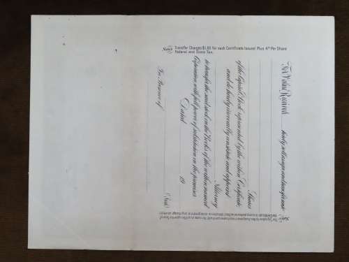 1922 Metropolitan 5 to 50c Stores, Stock Certificate, Half Shares, 30522