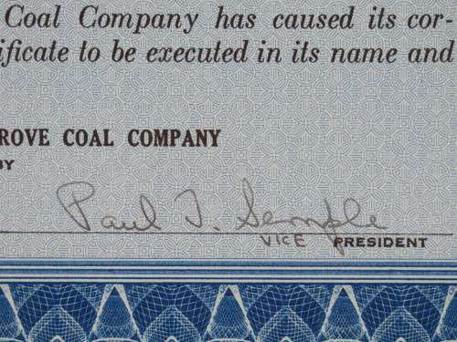 1949 Cosgrove Coal Company, Stock Certificate, 8 Shares, C248