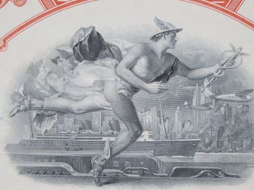 1948 St Louis San Francisco Railway Company, $1000 Bond Certificate RM1013