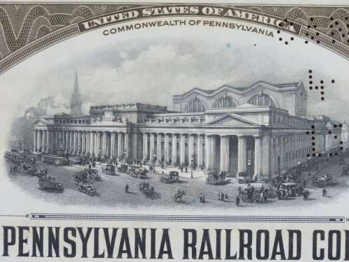 1931 The Pennsylvania Railroad Company, $1000 Gold Bond Certificate 9747