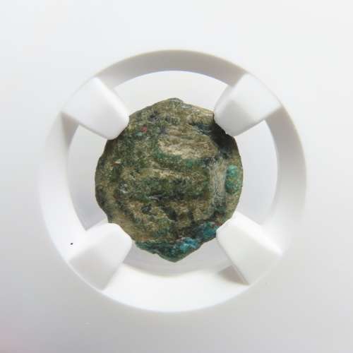 Ancient Judaea Half Prutat Coin, 4 BC NGC Herod Archelaus