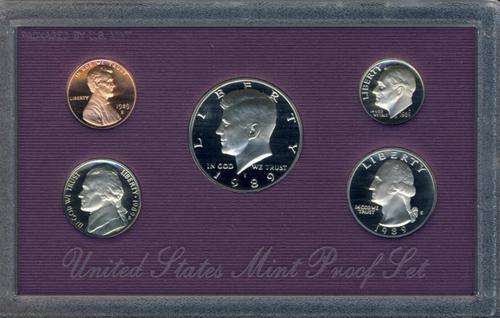 USA , 1989 Proof Coin Set in Original US Mint Box