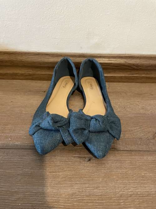 Blue Ballet flats *New* UK4