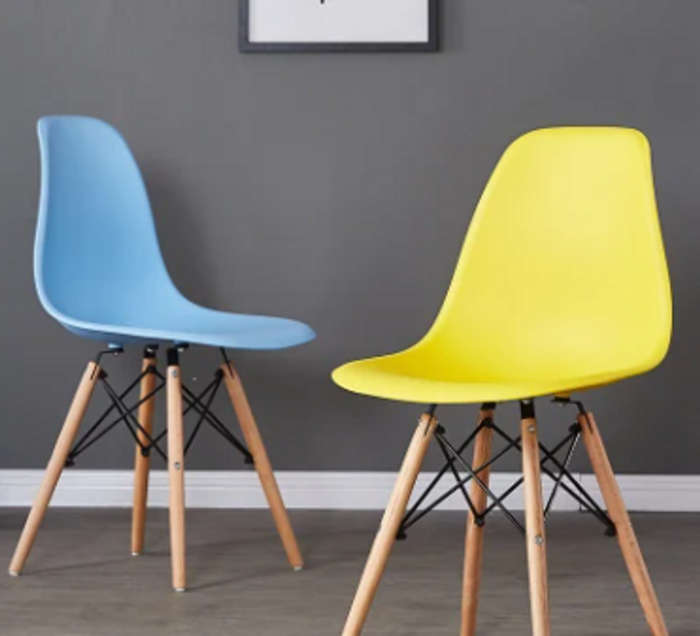 Dining Chair ***NEW** Pink, Green, Grey, Yellow, Blue - Beechwood Legs
