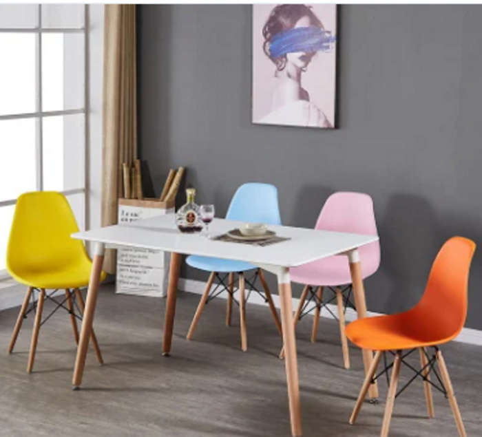 Dining Chair ***NEW** Pink, Green, Grey, Yellow, Blue - Beechwood Legs