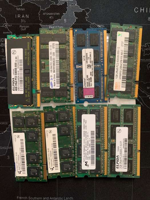 DDR 3 Ram modules x 8 units