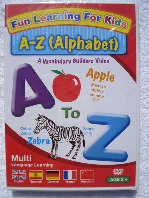 A - Z (Alphabets) - A Vocabulary Builders Video! Multi Language Learning!!
