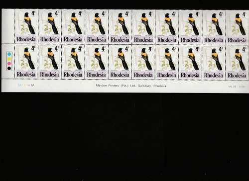 RHODESIA BIRDS 2ND ISSUE MARDON IMPRINT STRIPS LOVELY ITEM GOOD VALUE