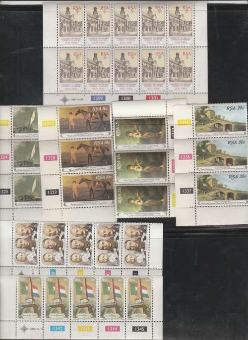 RSA CONTROL BLOCKS SACC 460-509 GOOD VALUE +-R400.00 NICE SELECTION MINT **