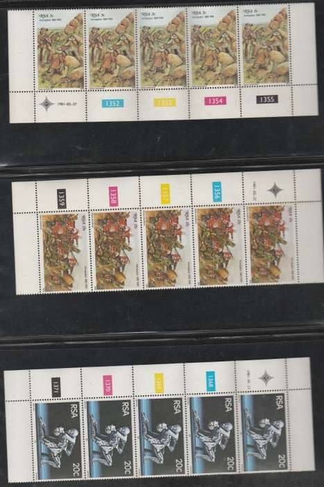 RSA CONTROL BLOCKS SACC 460-509 GOOD VALUE +-R400.00 NICE SELECTION MINT **