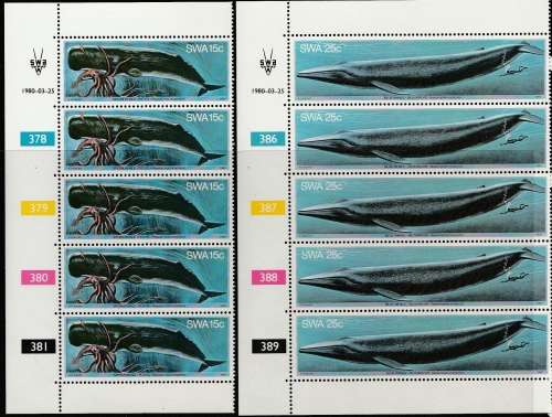 SWA : COMPLETE SET WHALES SACC 347-352 GOOD QUALITY, STUNNING SET TO HAVE MINT