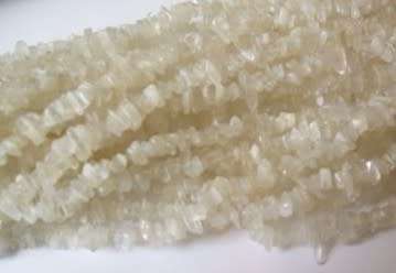 Natural CREAM/GREY MOONSTONE chipstrand +-90cm