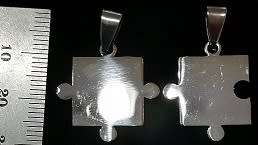 STAINLESS STEEL Pendant - Puzzle Piece
