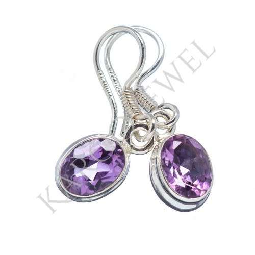 Sterling silver earrings - AMETHYST